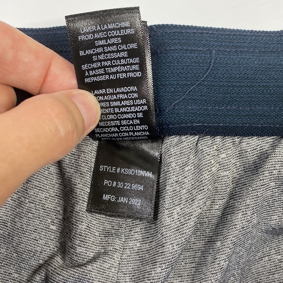 Kenneth Cole Navy Blue Lined Shorts Drawstring Waist Size Small - Picture 7 of 10